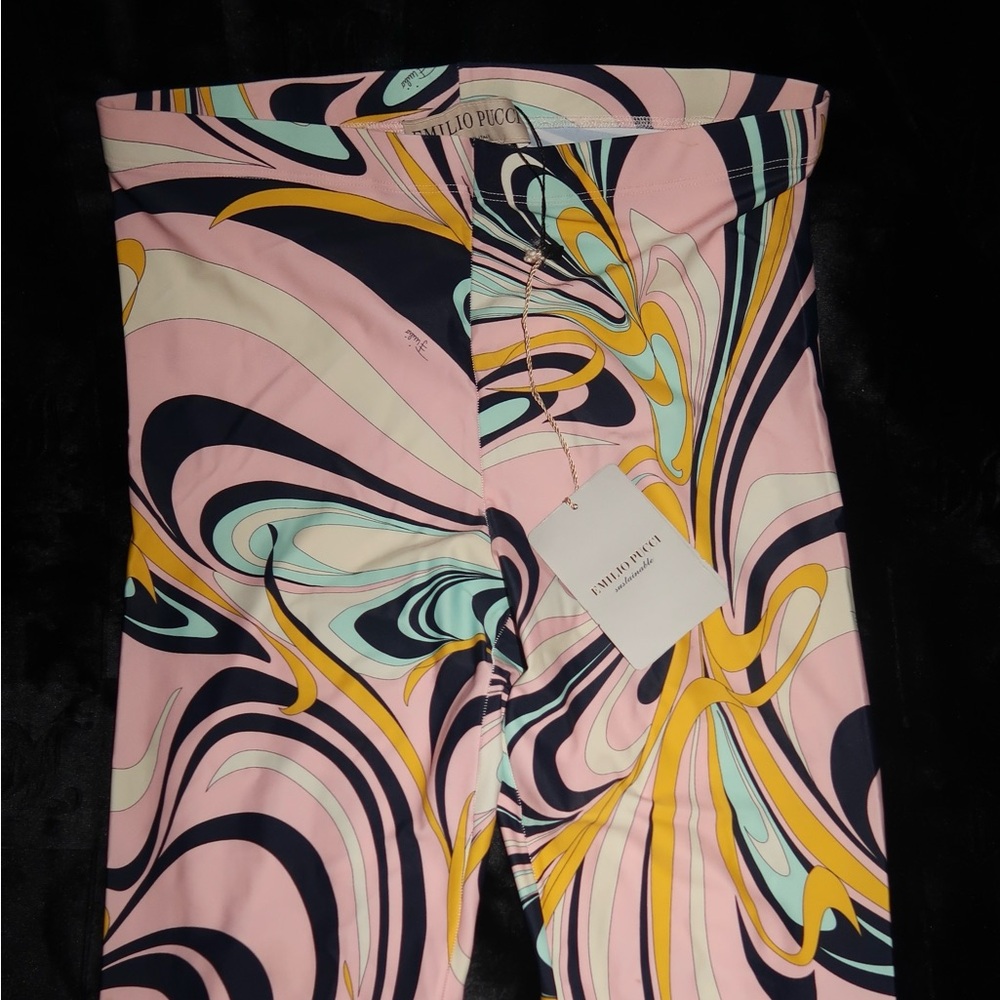 Emilio Pucci Swirl Print Leggings